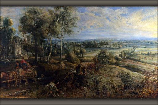 Poster, Many Sizes Available; 2100 A View Of Het Steen In The Early Morning By Peter Paul Rubens 1636