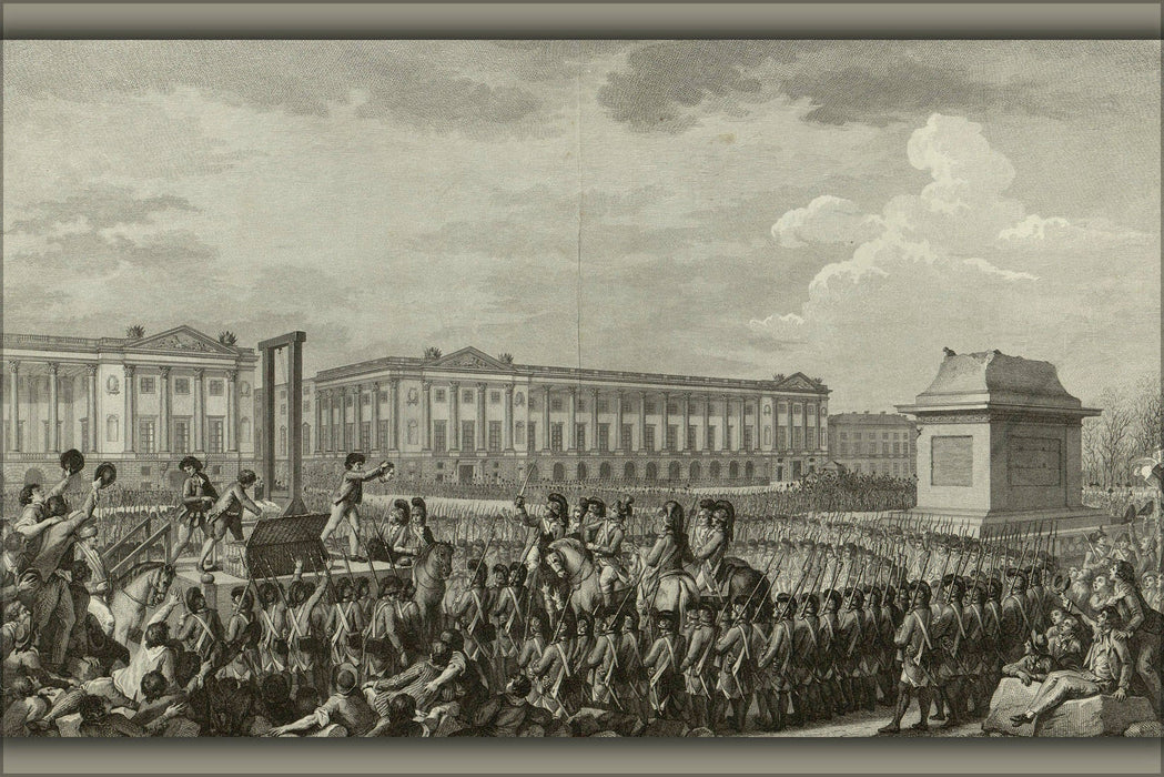 Poster, Many Sizes Available; Execution Of Louis Xvi In What Is Now The Place De La Concorde, Facing The Empty Pedestal Where The Statue Of