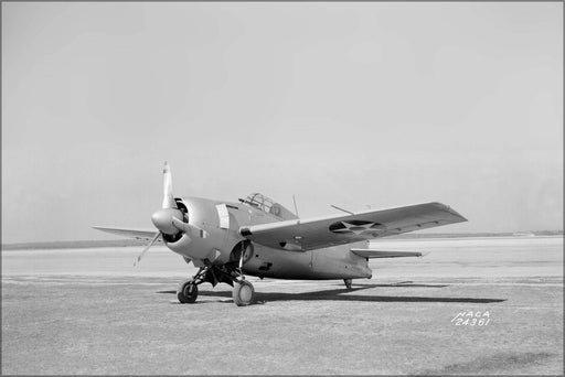 Poster, Many Sizes Available; Grumman F4F-3 Wildcat Naca Langley Research Center 1941