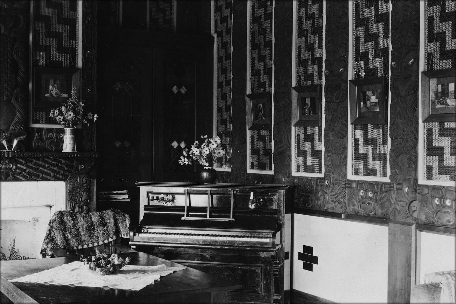 Poster, Many Sizes Available; Inside Apirana Ngata'S House In Waiomatatini, C. 1910