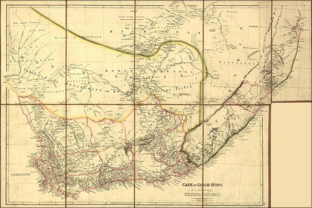 Poster, Many Sizes Available; 1842 Map Of South Africa Cape Of Good Hope