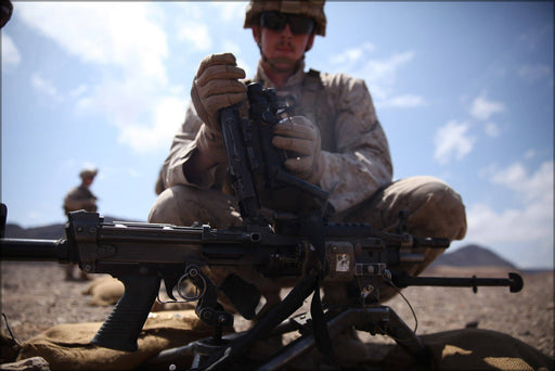 Poster, Many Sizes Available; 24Th Meu&#39;S Lima Company Conducts Live Fire Exercise 150218 M Bw898 042