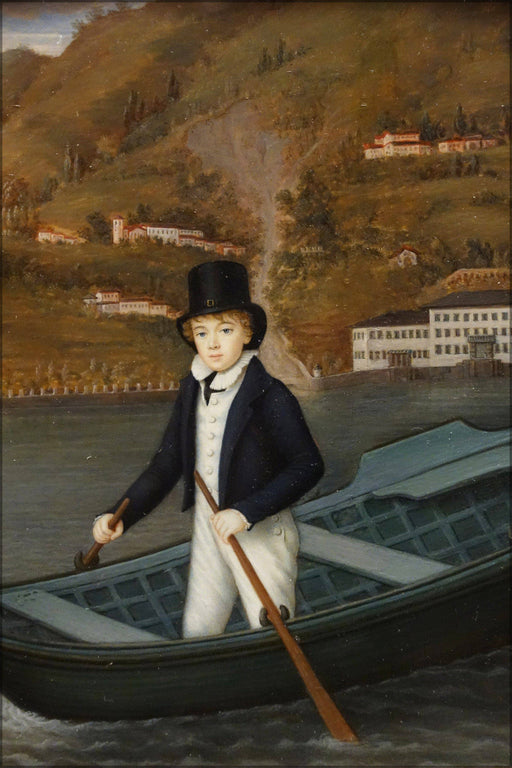 Poster, Many Sizes Available; A Young Boy In A Boat, By Gaspare Betoldi, Italy, 1815, Watercolor And Graphite On Ivory Cincinnati Art Museum