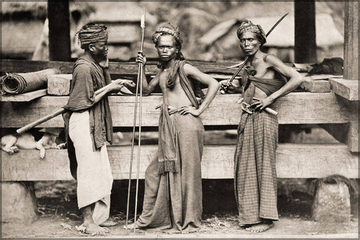 Poster, Many Sizes Available; Batak Warriors C1870 Sumatra Indonesia