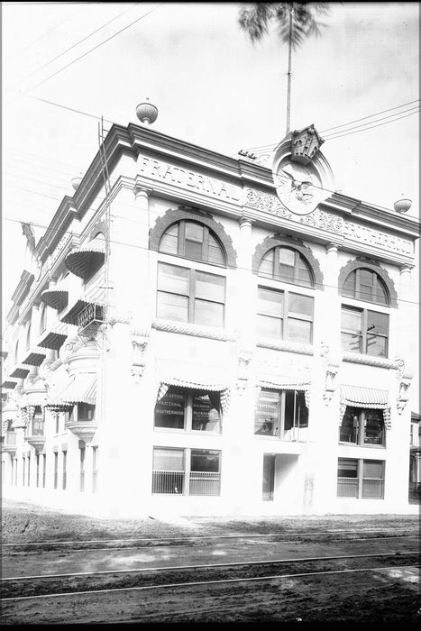Poster, Many Sizes Available; Exterior View Of The Fraternal Brotherhood Building, Los Angeles, 1905 (Chs-5288)