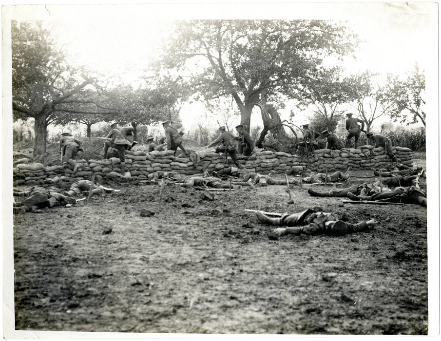 Poster, Many Sizes Available; 2Nd Leicesters Rushing A Position Bout De Ville, France. Photographer H. D. Girdwood. 13875991204