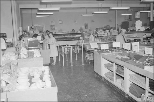 Poster, Many Sizes Available; Interior Of Company Store. Pittsburgh Coal Company, Westland Mine, Westland, Washington County, Pennsylvania.