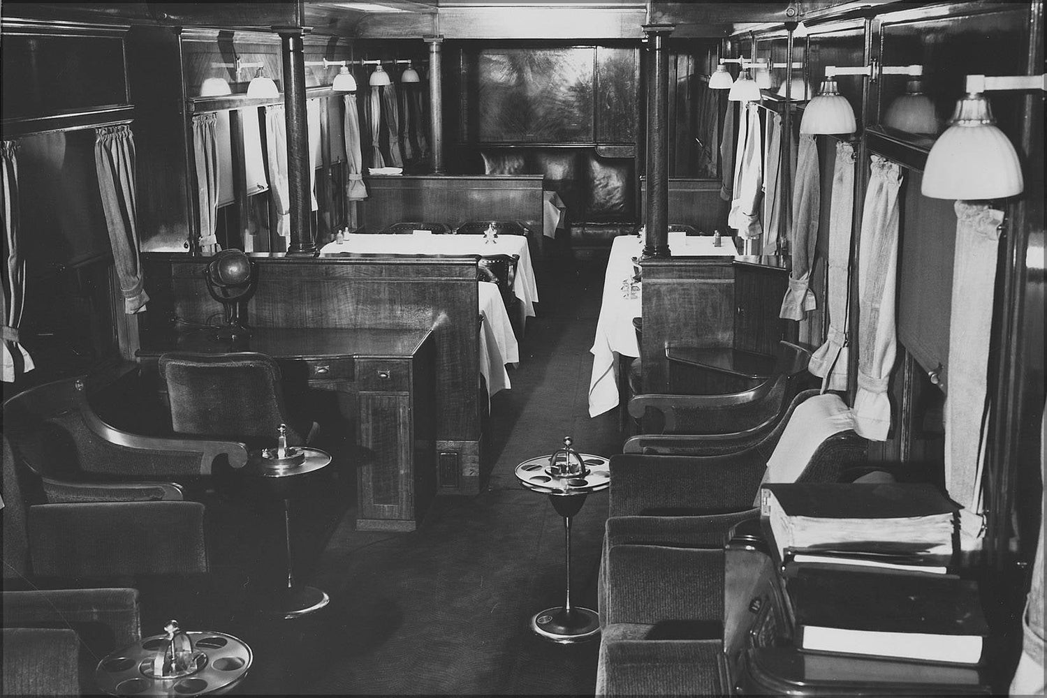 Poster, Many Sizes Available; Interior Of Railroad Cars. St. Louis Nara 283535