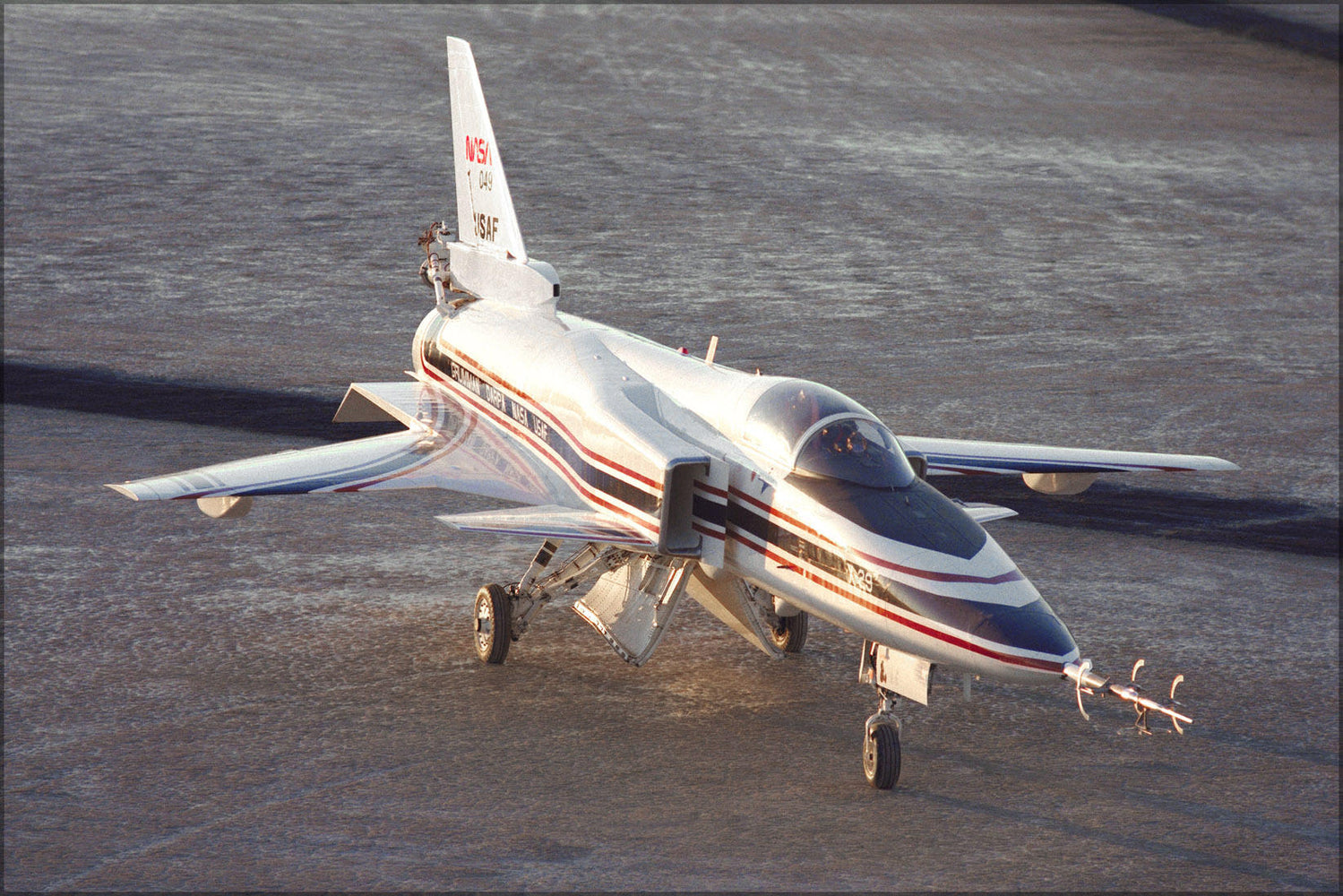 Poster, Many Sizes Available; Grumman X29 On Lakebed X-Plane Experimental Plane 1990