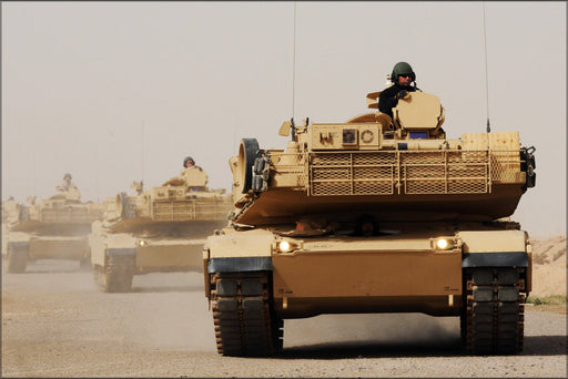 Poster, Many Sizes Available; Iraqi Army Soldiers Learn How To Operate, Maintain M1A1 Tanks Image 5 Of 5