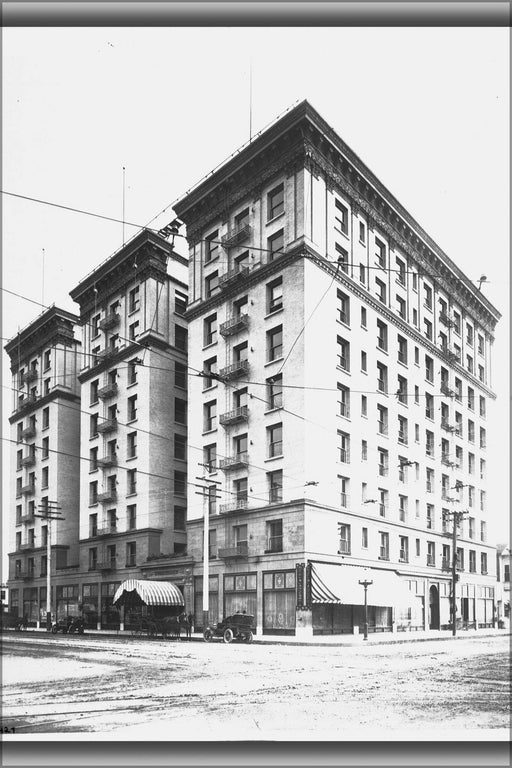 Poster, Many Sizes Available; Exterior View Of The Lankershim Hotel At Seventh Street And Broadway, Los Angeles, Ca.1907 (Chs-2427)