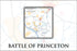 Poster, Many Sizes Available; Battle Of Princeton Map, 2â3 January 1777 General George Washington