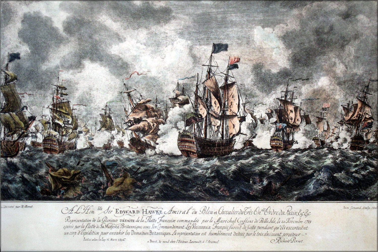 Poster, Many Sizes Available; Battle Of Quiberon Bay