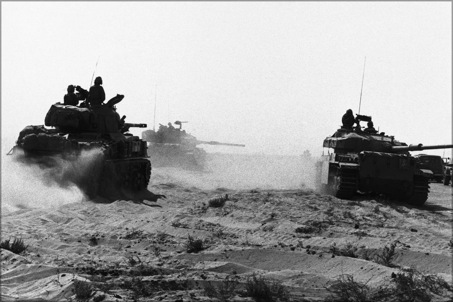 Poster, Many Sizes Available; Israeli Tanks In Sinai Flickr The Central Intelligence Agency