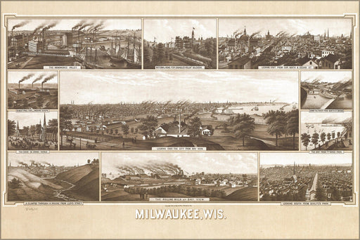 Poster, Many Sizes Available; Milwaukee Wisconsin 1882