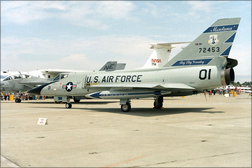 Poster, Many Sizes Available; F-106A Delta Dart Montana Air National Guard 1985