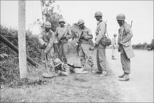 Poster, Many Sizes Available; Mine Detector Crew France July 1944