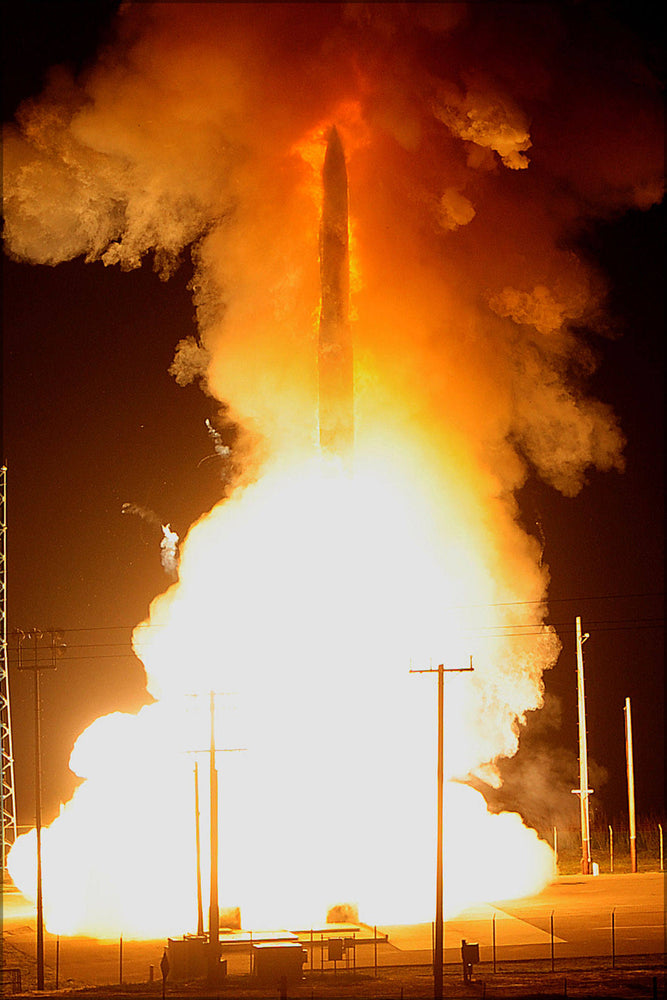 Poster, Many Sizes Available; Minuteman Iii Icbm Rocket Missile Vandenberg Air Force Base