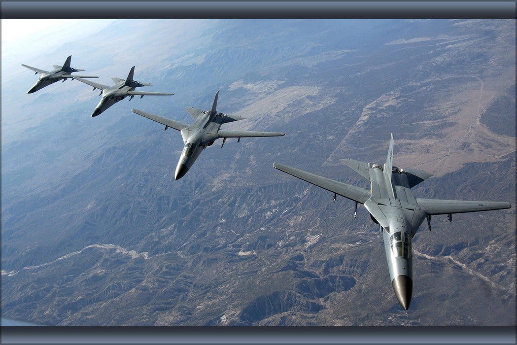 Poster, Many Sizes Available; F-111 Aardvark, Nellis Air Force Base