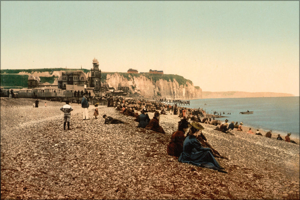 Poster, Many Sizes Available; Beach And The Casino, Dieppe, France Photochrom 1890