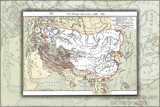 Poster, Many Sizes Available; Mongol Empire