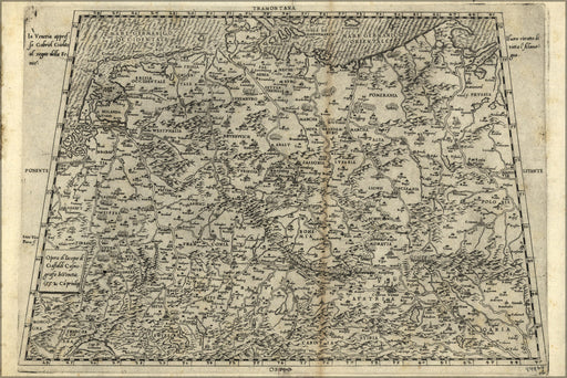 Poster, Many Sizes Available; Map Of Germany, 1552