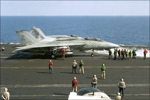 Poster, Many Sizes Available; F-14A Tomcat Vf-84 Jolly Rogers Uss Theodore Roosevelt