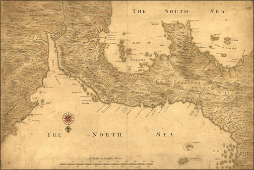 Poster, Many Sizes Available; Isthmus Of Panama Cartagena To Nicaragua 1700