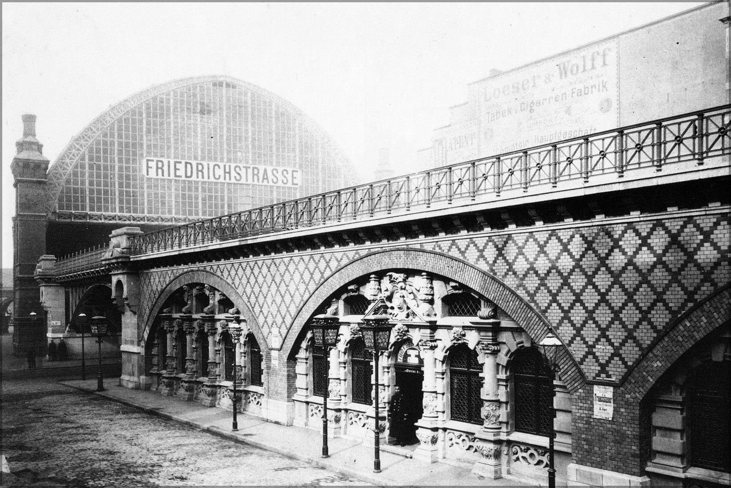 Poster, Many Sizes Available; Berlin Friedrichstrasse Railway Station 1885 Train Station