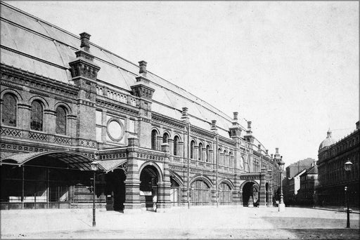 Poster, Many Sizes Available; Berlin Friedrichstrasse Railway Train Station 1885