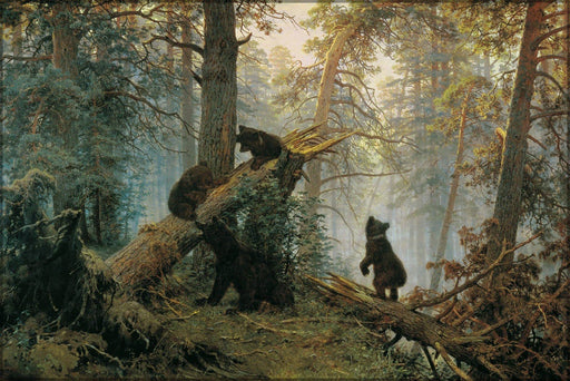 Poster, Many Sizes Available; Morning In A Pine Forest By Ivan Shishkin And Konstantin Apollonovich Savitsky