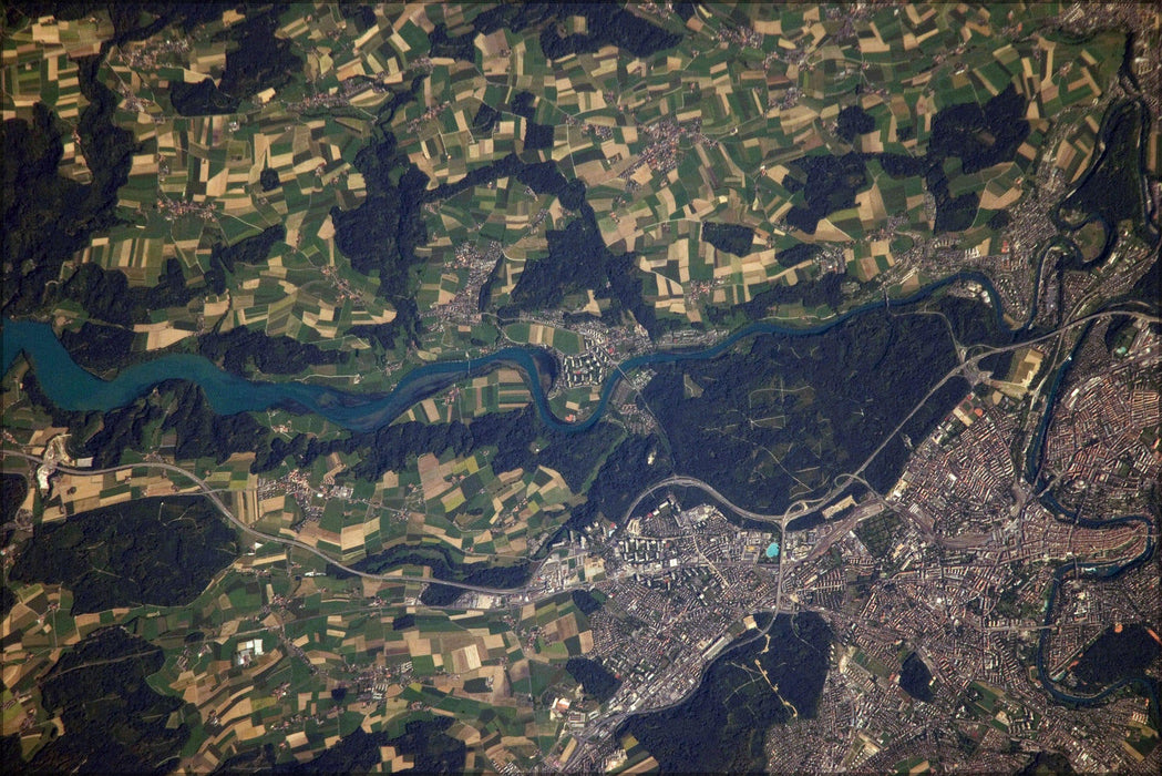 Poster, Many Sizes Available; Bern, Switzerland Taken From The International Space Station