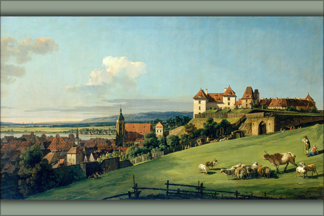 Poster, Many Sizes Available; Bernardo Bellotto, View Of Pirna From The Sonnenstein Castle, C. 1750