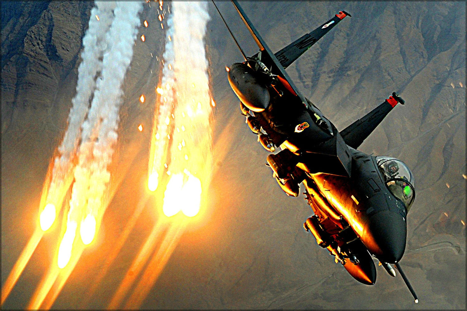 Poster, Many Sizes Available; F-15E Strike Eagle From 391St Expeditionary Fighter Squadron