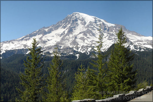 Poster, Many Sizes Available; Mount Rainier Seattle Tacoma Washington