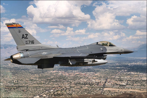 Poster, Many Sizes Available; F-16 Fighting Falcon Arizona Air National Guard, Tucson