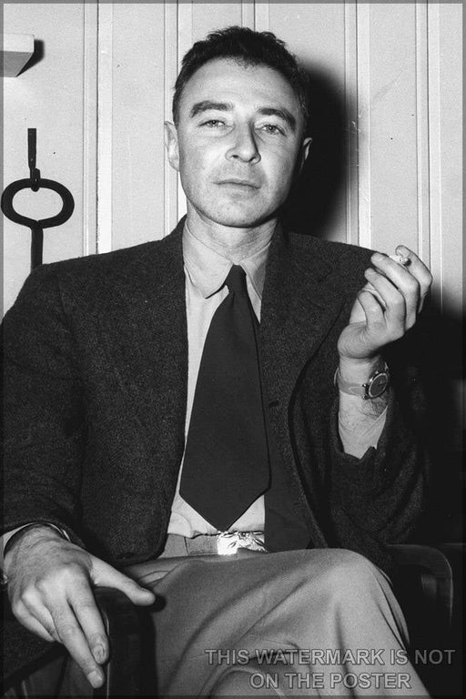 Poster, Many Sizes Available; J. Robert Oppenheimer At The Guest Lodge, Oak Ridge. C. 1946