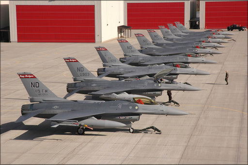 Poster, Many Sizes Available; F-16 Fighting Falcon North Dakota Air National Guard