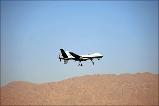 Poster, Many Sizes Available; Mq-9 Reaper Uav Drone 62Nd Exped Recon Sqd Afghanistan