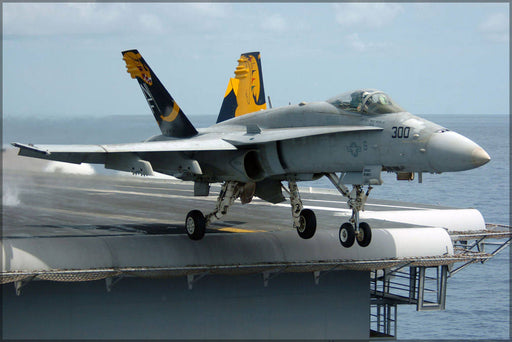 Poster, Many Sizes Available; F-18 Fa-18C Hornet Uss Kitty Hawk Cv-63