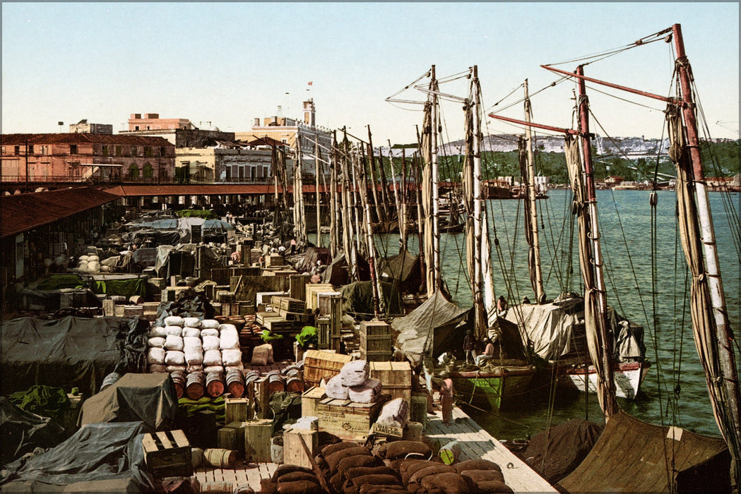 Poster, Many Sizes Available; Muelle San Francisco, Havana, Cuba, 1904 #031215