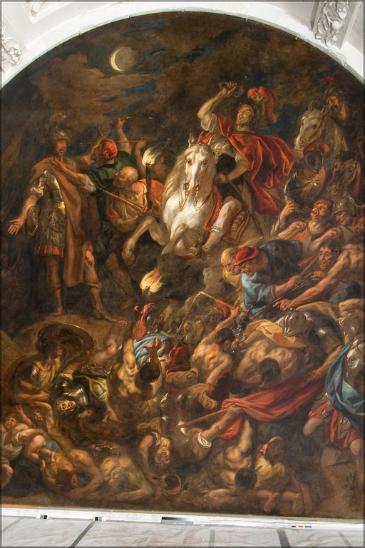 Poster, Many Sizes Available; Jacob Jordaens The Elder A Roman Camp Under Attack By Night