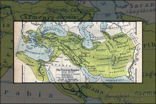 Poster, Many Sizes Available; Achaemenid Empire At Its Greatest Extent, At About 500 Bc