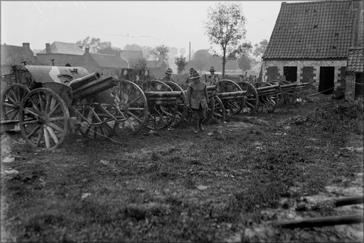 Poster, Many Sizes Available; Guns Captured By New Zealand Brigade France 1918 Wwi