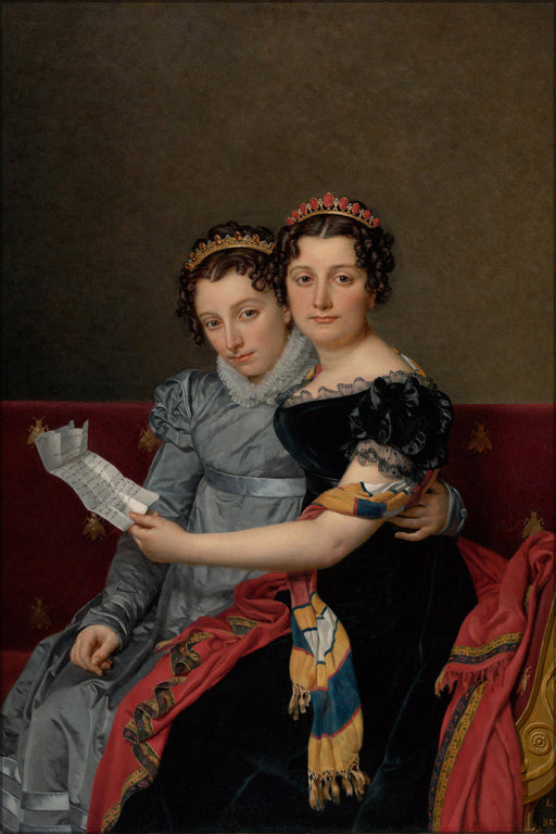 Poster, Many Sizes Available; Jacques Louis David The Sisters Zenaide And Charlotte Bonaparte