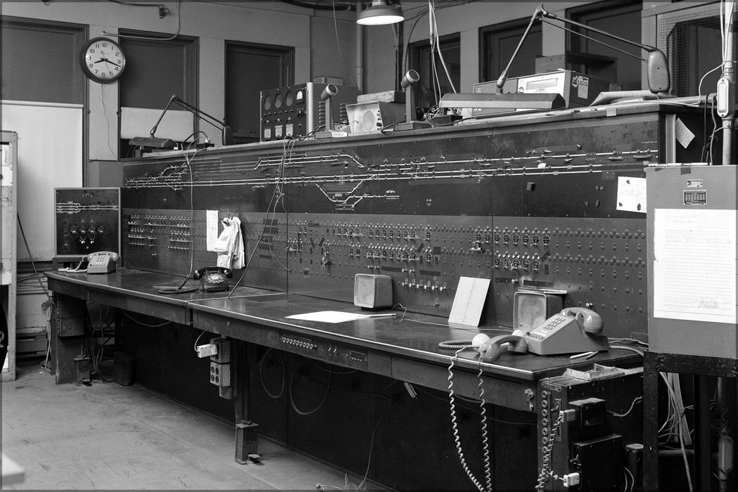 Poster, Many Sizes Available; Railroad Train Control Panel Promenade Street Interlocking Tower, Providence, Rhode Island New York, New Haven