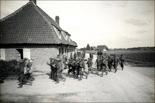 Poster, Many Sizes Available; Gurkhas On The March In France Near Merville, France. Photographer H. D. Girdwood. 13874129833