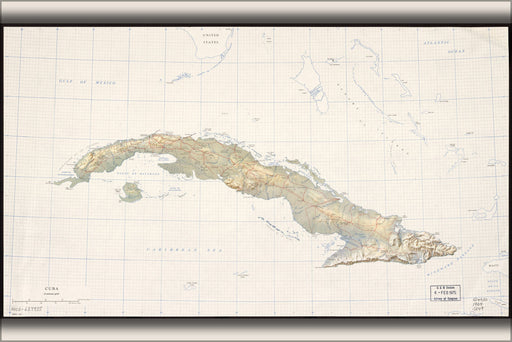 Poster, Many Sizes Available; Cia Map Of Cuba 1964 P1