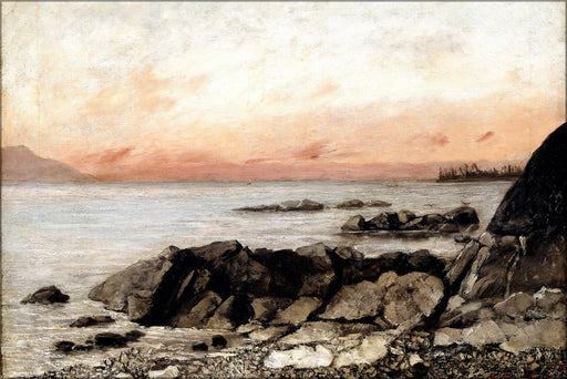 Poster, Many Sizes Available; Gustave Courbet Sunset, Vevey, Switzerland