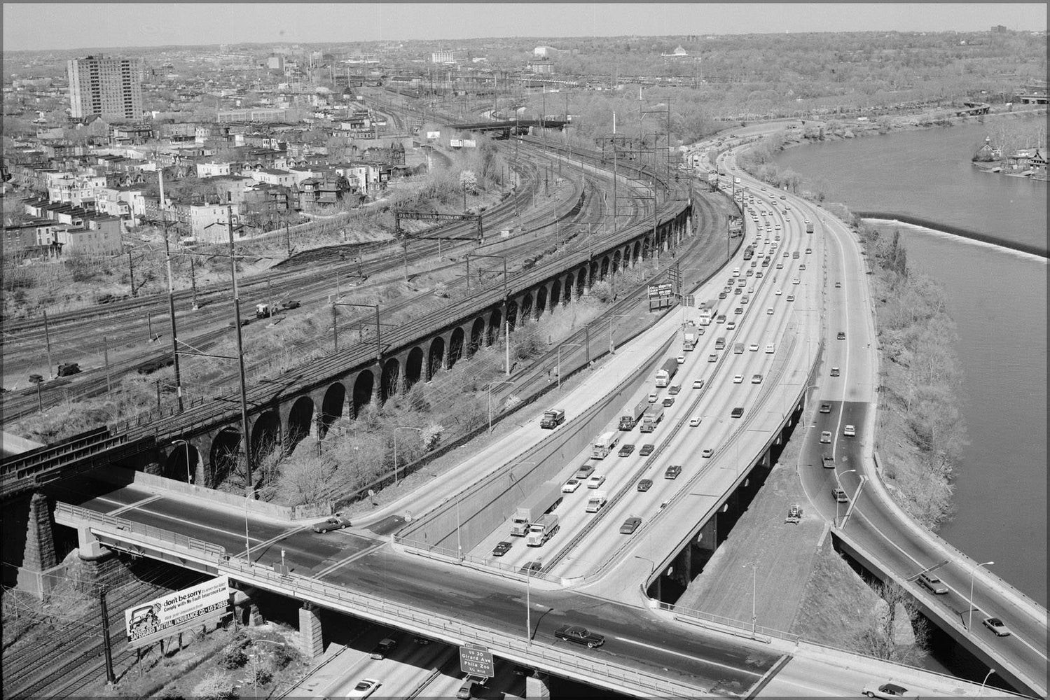 Poster, Many Sizes Available; Haer Pa,51 Phila,694 18 West Philadelphia Elevated North